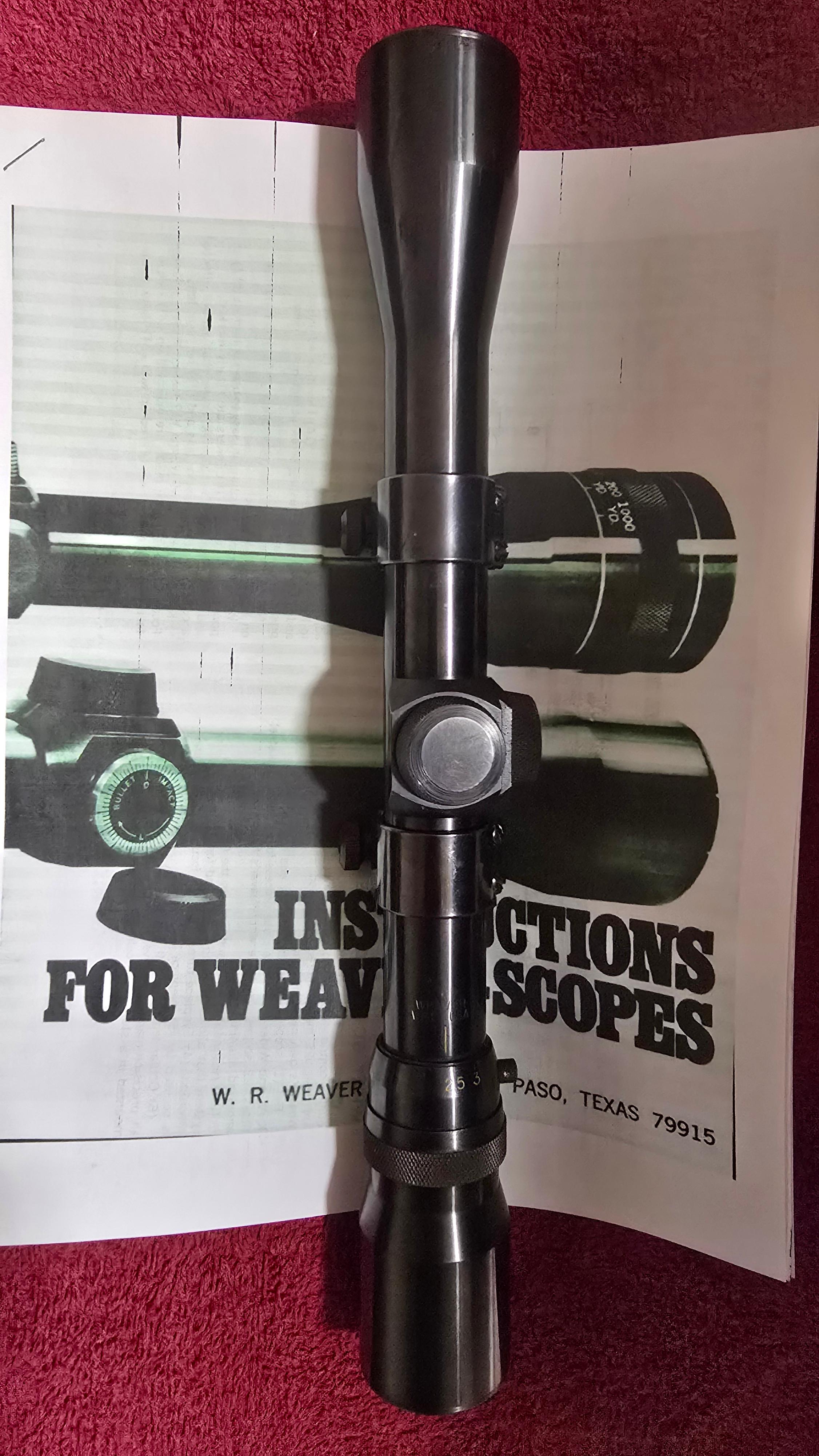 Photo of WEAVER USA V7 2.5-7X VINTAGE RIFLE SCOPE