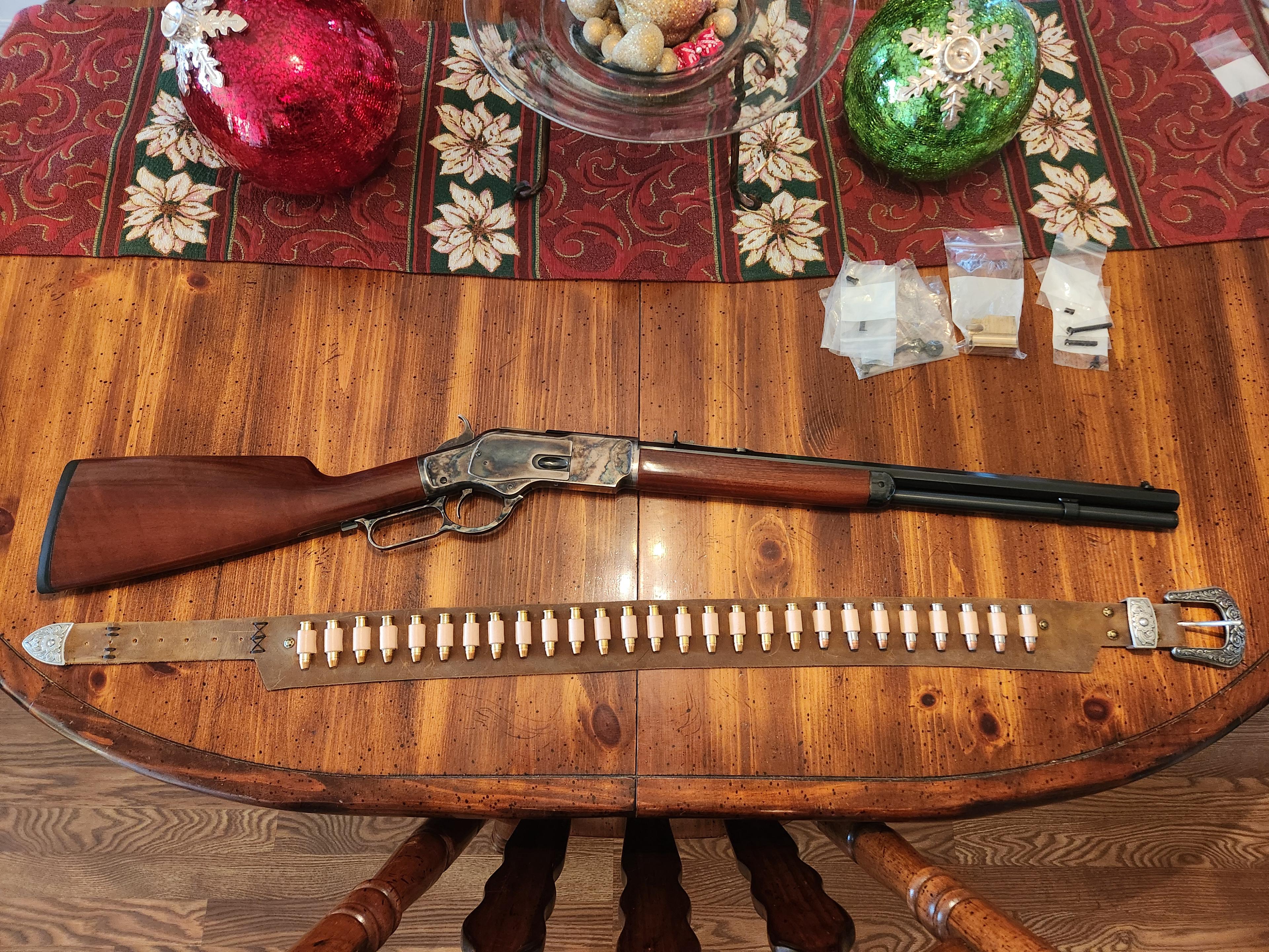 Photo of Model 1873 uberti competition lever action .357 "package"