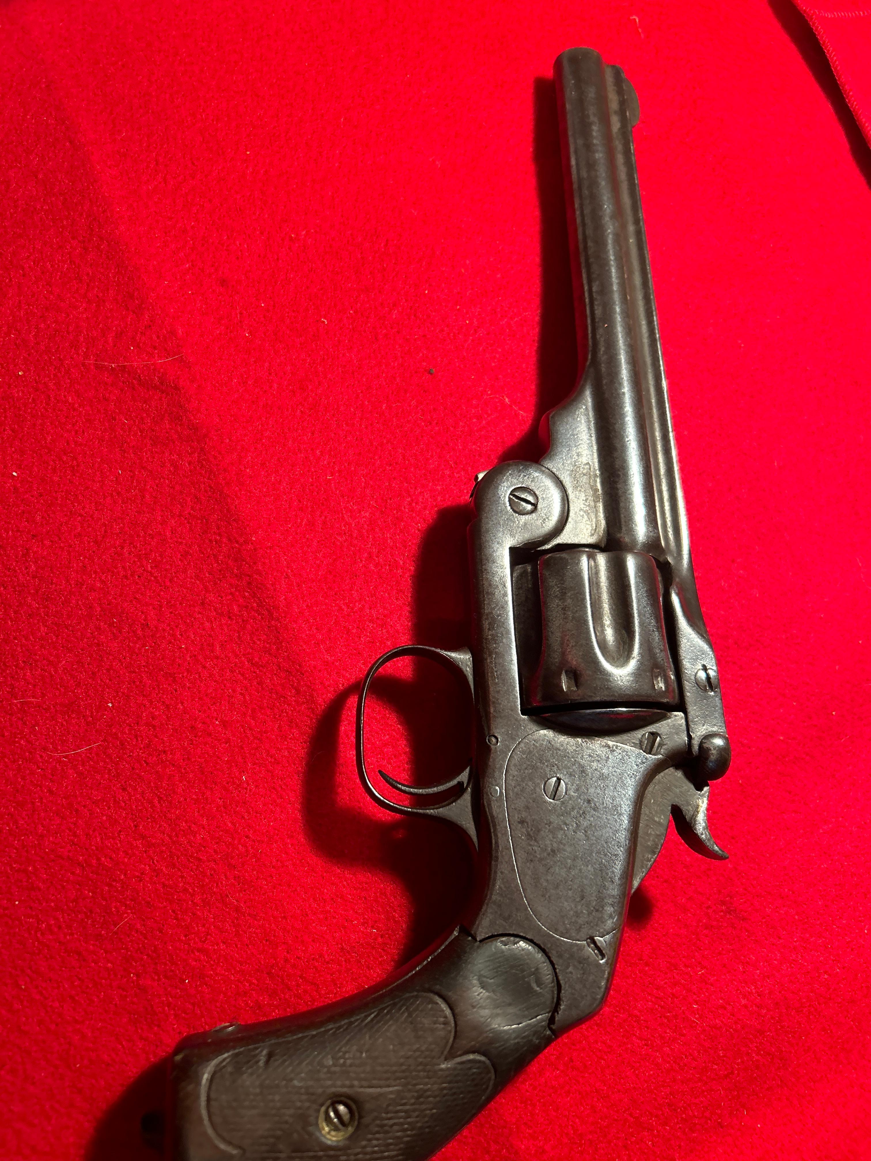 Photo of Antique Smith and Wesson number three single action revolver