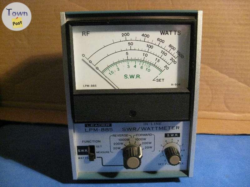 Photo of CB RADIO HAM RADIO LEADER LPM-885 1000 WATT swr pwr meter