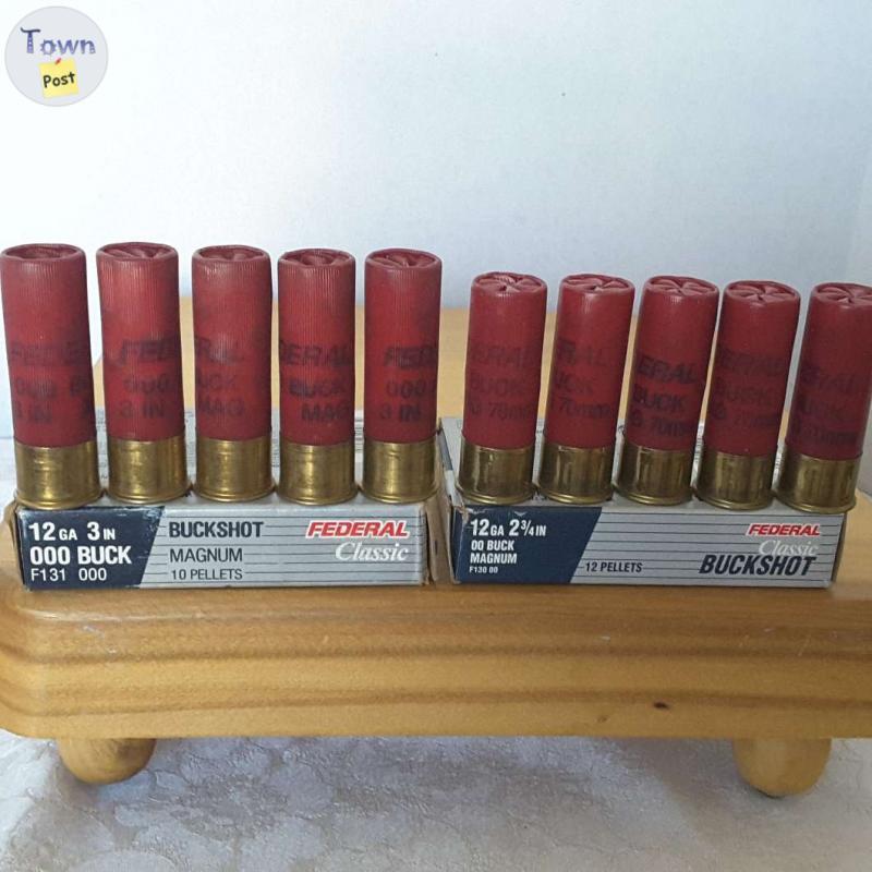 Photo of FEDERAL CLASSIC 2-3/4" 00 Buck & 3" 000 Buck, Boxes of 5 Shells