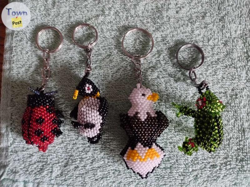 Photo of Beadwork art keychains 