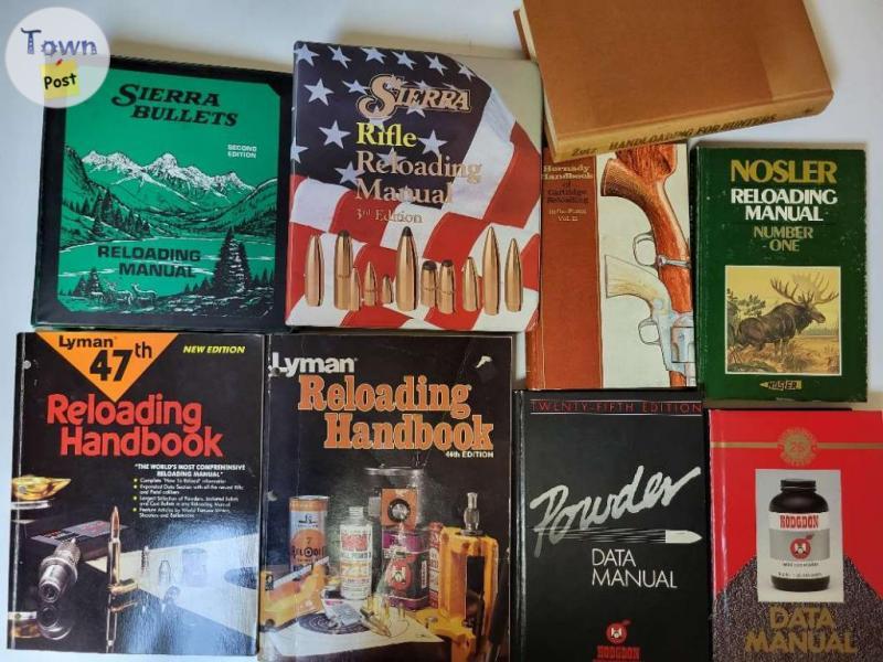 Photo of Handloading books and manuals