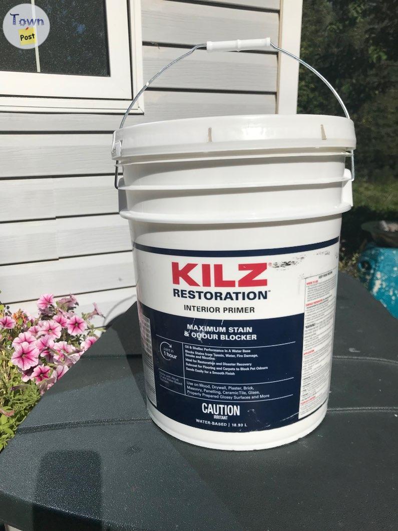 Photo of 2.5 gallons KILZ restoration paint 