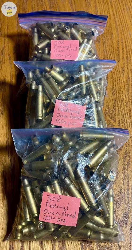 Photo of 308 Federal Once Fired brass 300+ pieces