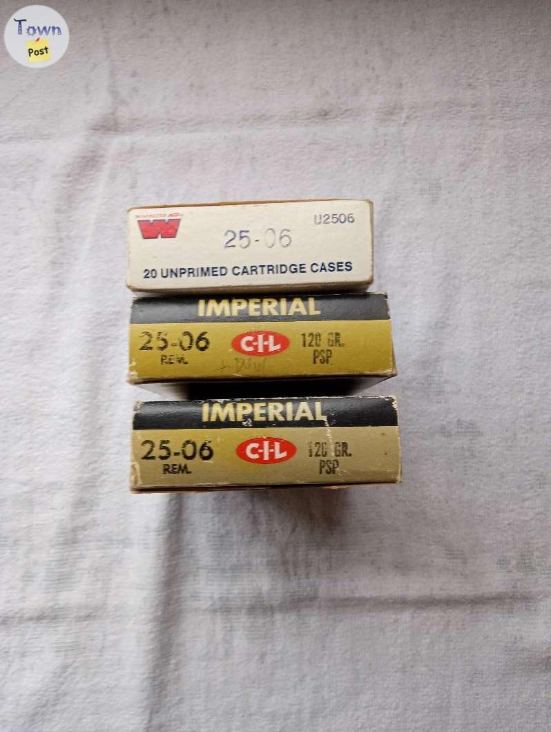 Photo of  25-06 Remington Ammunition + Brass