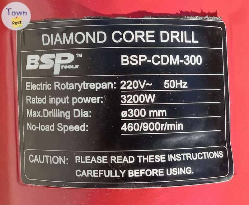 Photo of Diamond Core Drill (BSP-CDM-300)